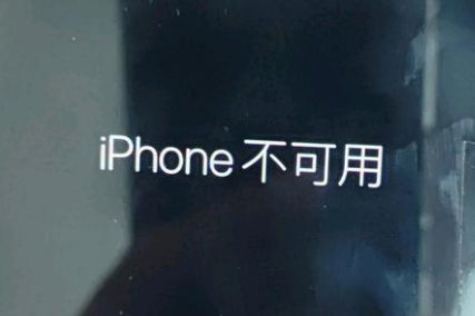 南陵苹果服务网点分享锁屏界面显示“iPhone 不可用”如何解决 